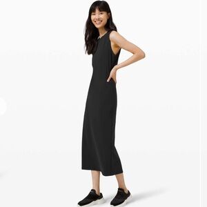 Lululemon All Aligned Midi Dress - Black - Size 10